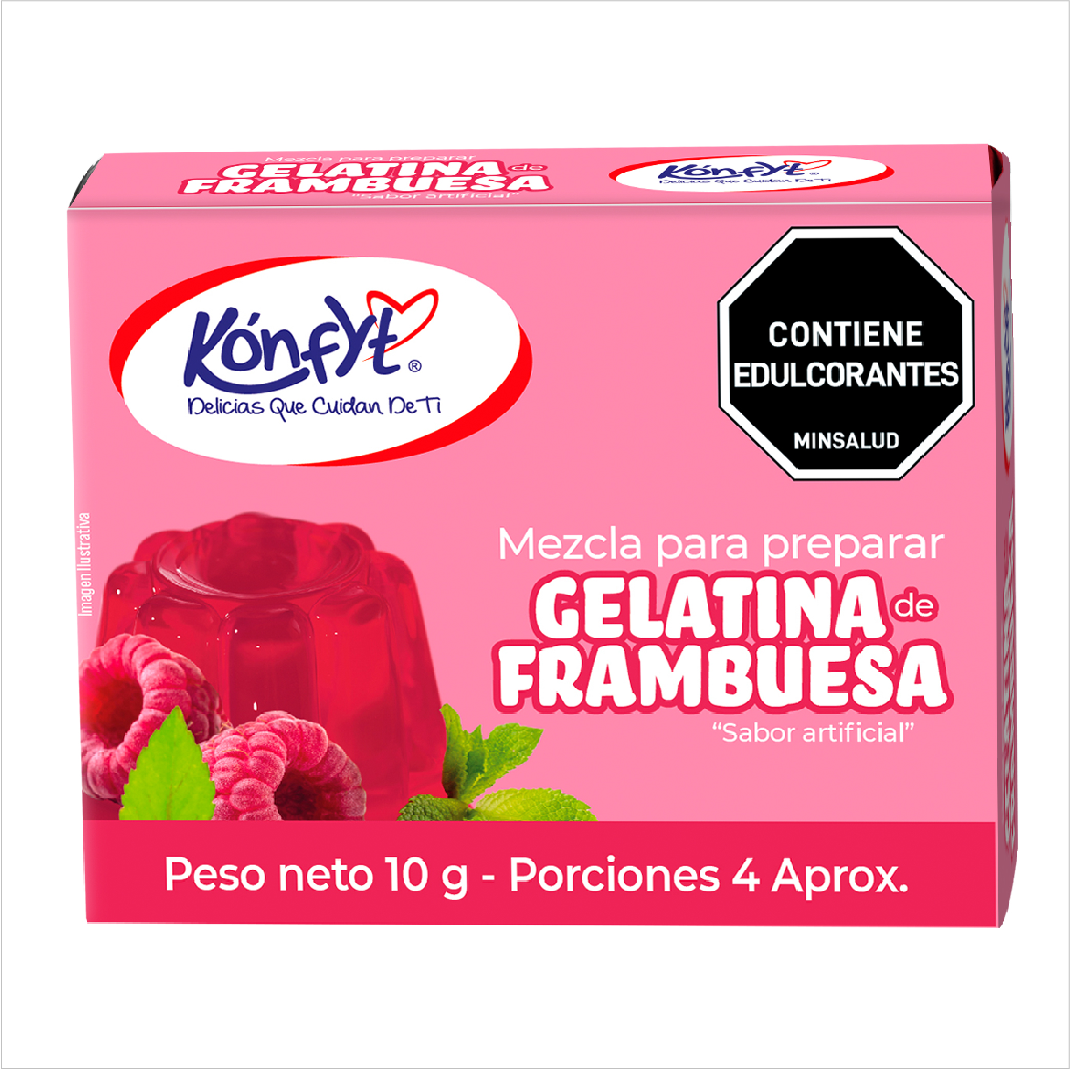 Gelatina de frambuesa